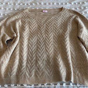 Pink Lily boat neck knit sweater